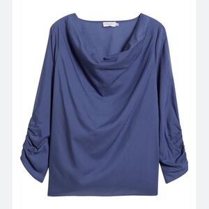 NWT Harshman Shirt Dania Blouse in blue size 3x